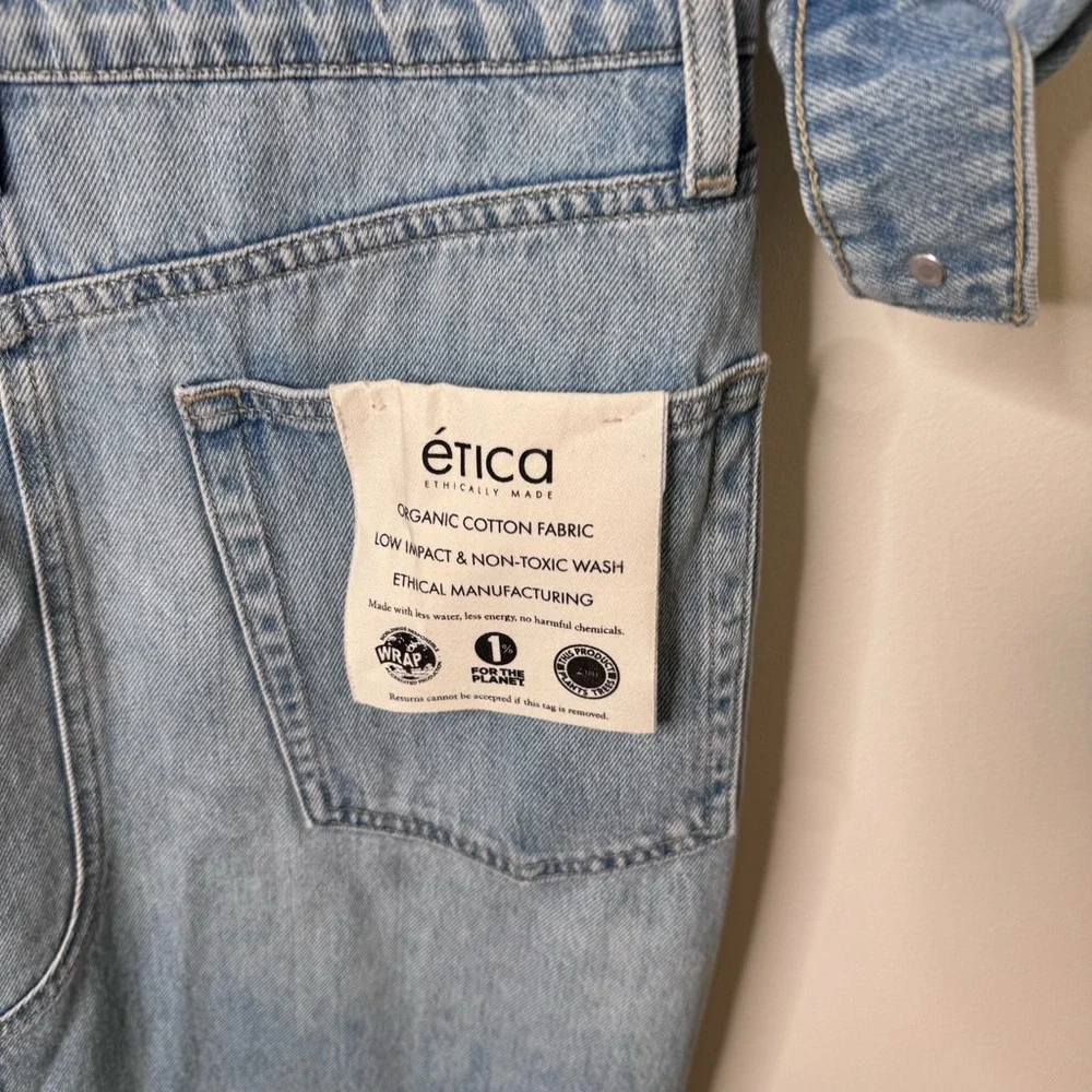 NWT Free People Etica Lotta Denim Dress Medium - Picture 7 of 7